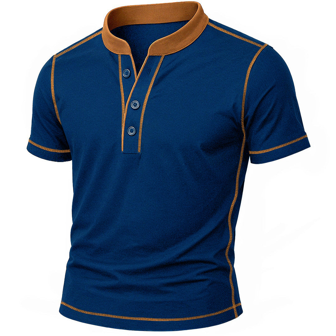 DELACROIX | CHEMISE HENLEY AVEC BORD EMBER