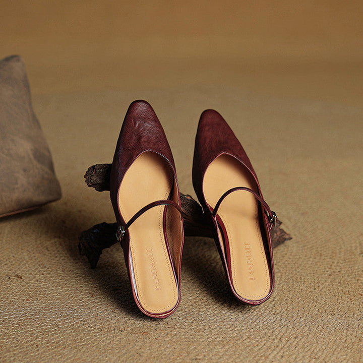 DELACROIX | Mules Babies en Cuir Souple Solange