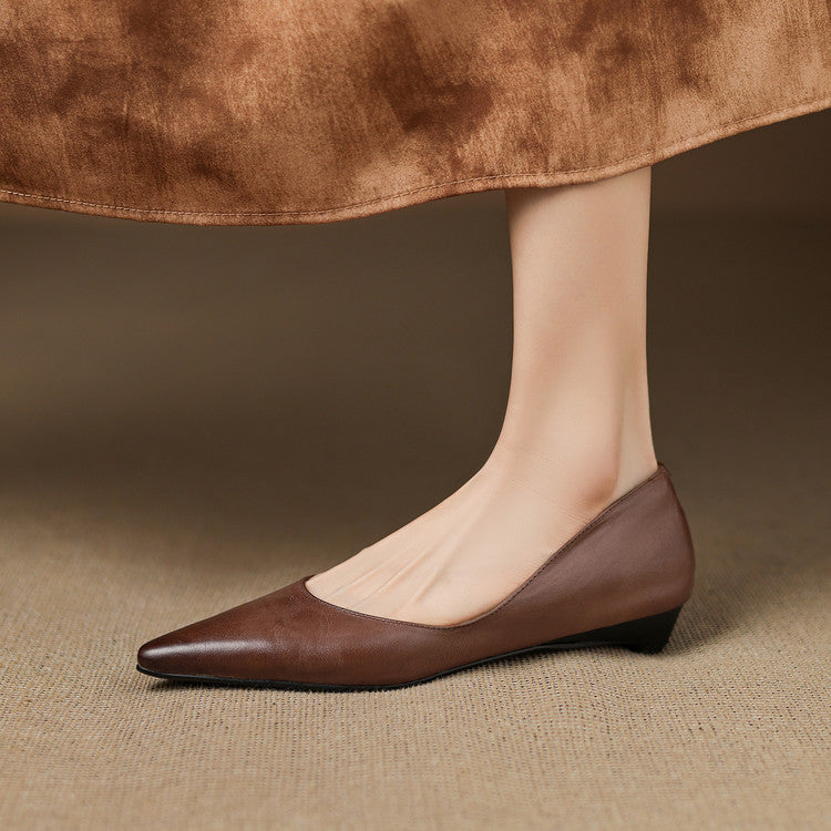 DELACROIX | Ballerines Pointues en Cuir Marie