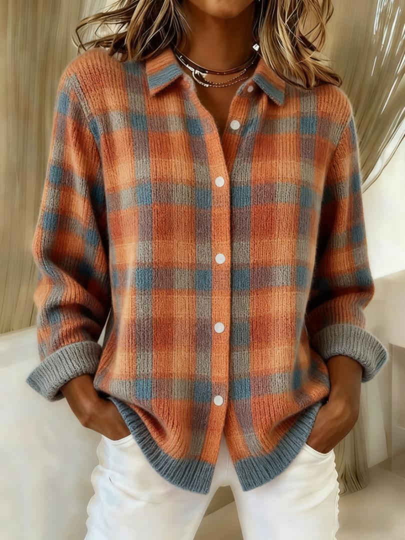 DELACROIX | Cardigan Carreaux du Quotidien Martine