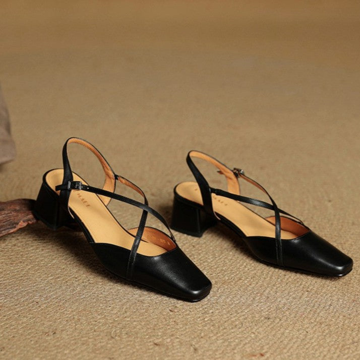 DELACROIX | Escarpins Slingback à Brides Croisées Chloé