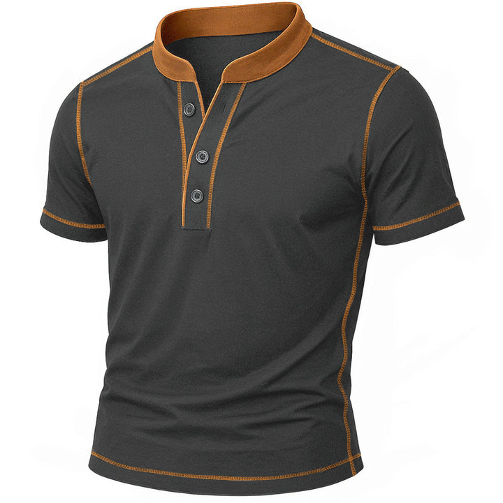 DELACROIX | CHEMISE HENLEY AVEC BORD EMBER