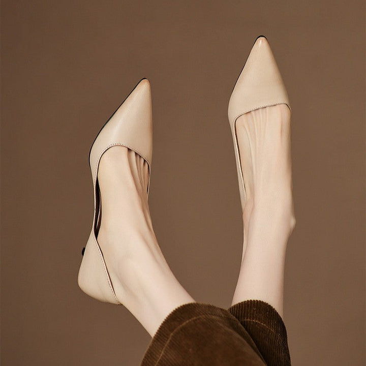 DELACROIX | Escarpins Kitten Heel en Cuir Manon