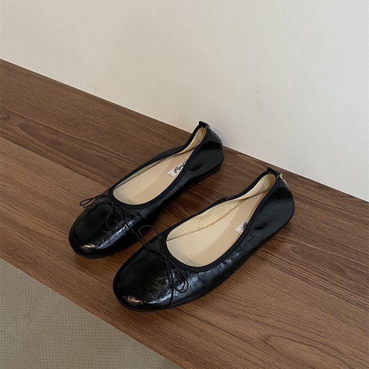 DELACROIX | Ballerines Rondes Souples à Nœud Sophie
