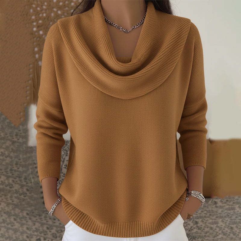 DELACROIX | Pull Col Bénitier Drapé Christine