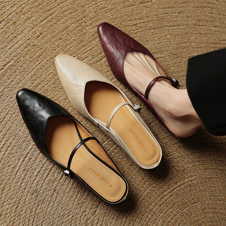 DELACROIX | Mules Babies en Cuir Souple Solange