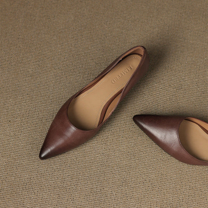 DELACROIX | Ballerines Pointues en Cuir Marie