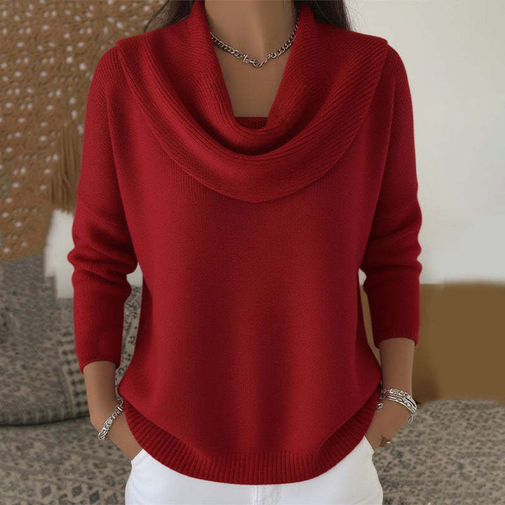 DELACROIX | Pull Col Bénitier Drapé Christine