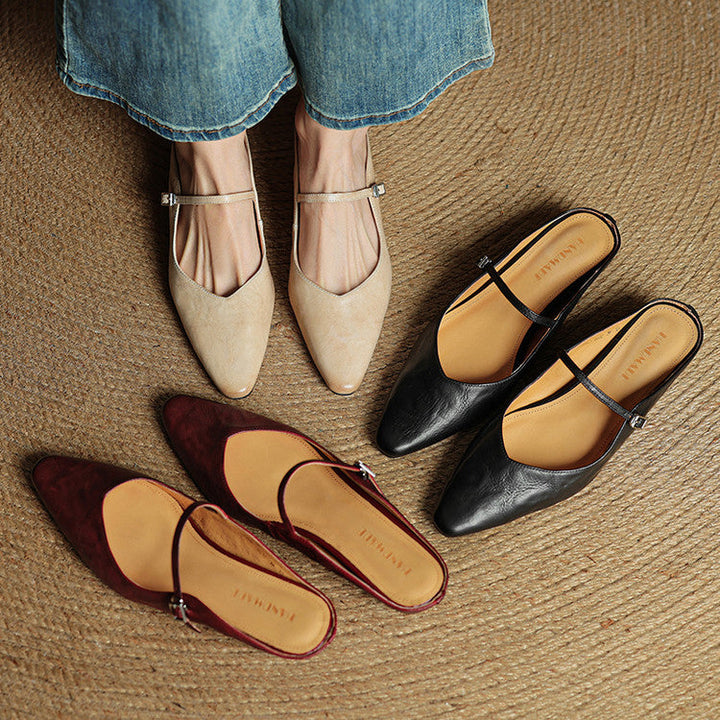 DELACROIX | Mules Babies en Cuir Souple Solange