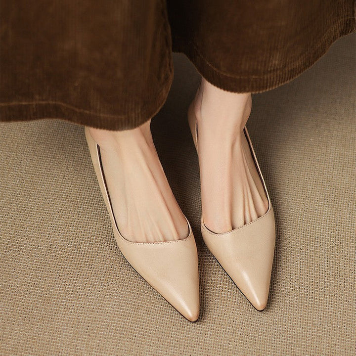DELACROIX | Escarpins Kitten Heel en Cuir Manon