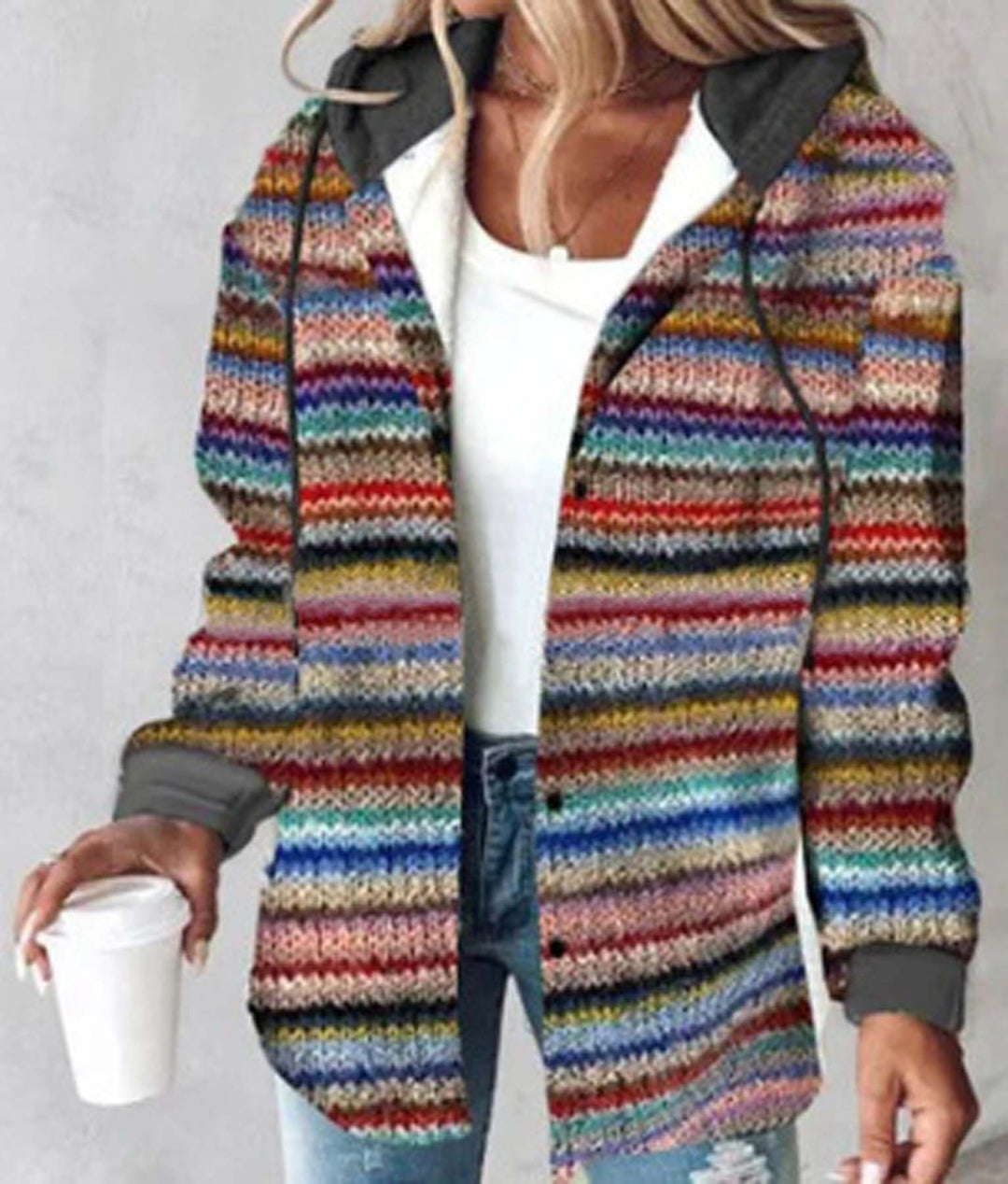 2025 European and American Casual Style Aliexpress Amazon Hot-Selling Women's Casual Versatile Large Plaid Jacket Autumn and Winter New Style