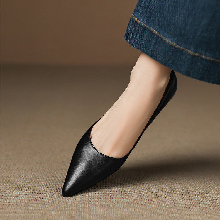 DELACROIX | Ballerines Pointues en Cuir Marie