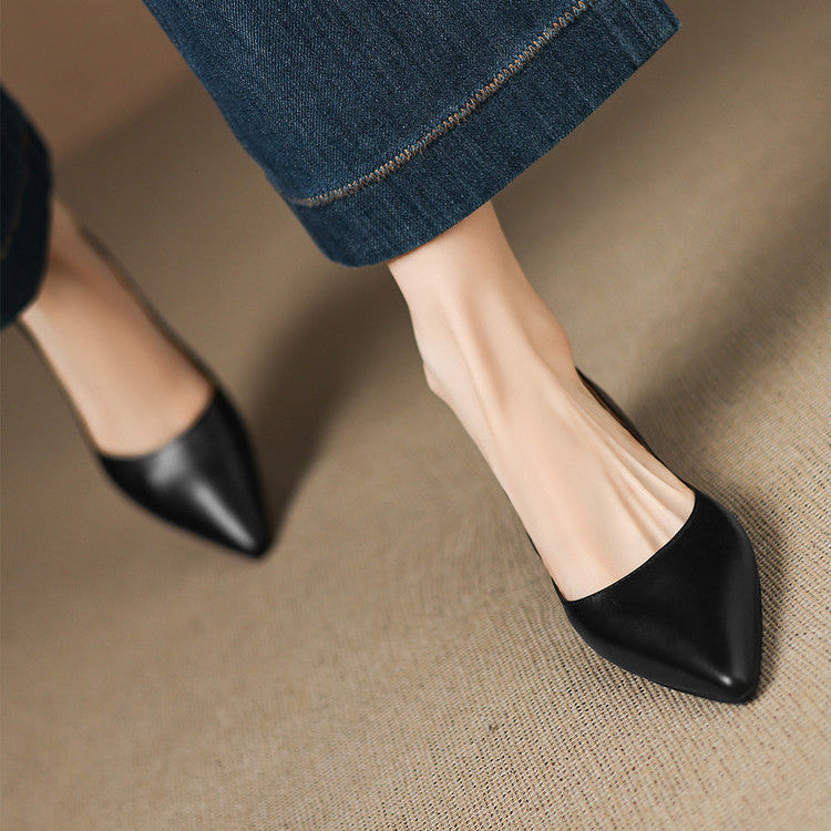 DELACROIX | Ballerines Pointues en Cuir Marie