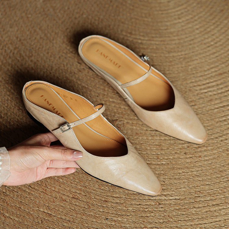 DELACROIX | Mules Babies en Cuir Souple Solange