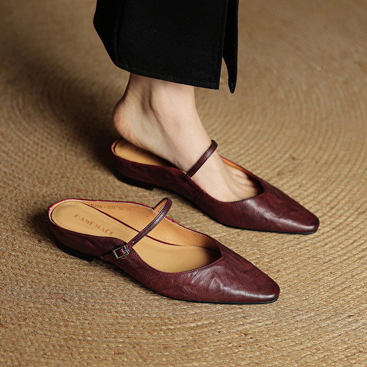 DELACROIX | Mules Babies en Cuir Souple Solange