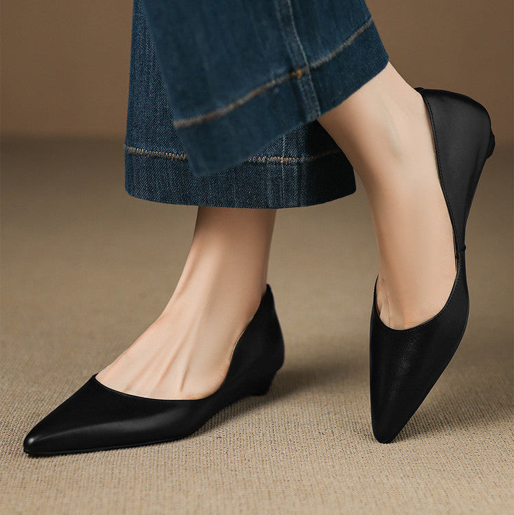 DELACROIX | Ballerines Pointues en Cuir Marie