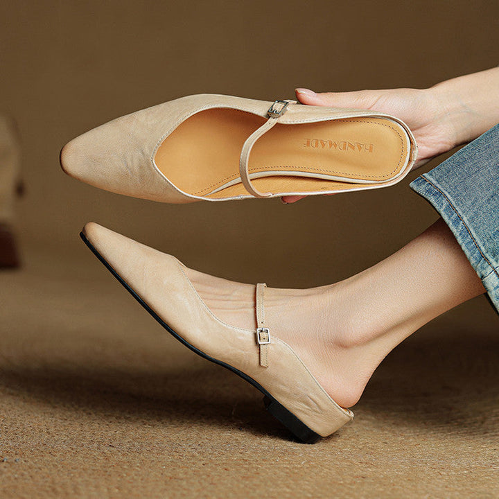 DELACROIX | Mules Babies en Cuir Souple Solange