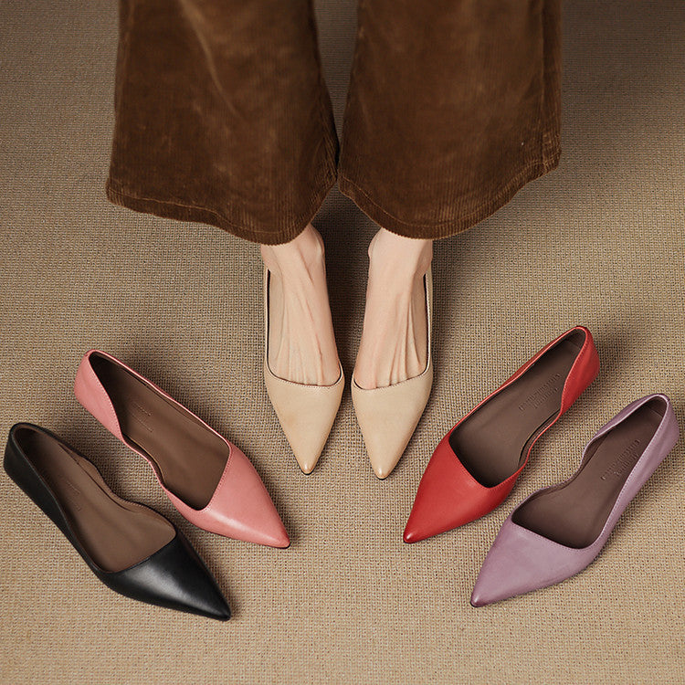 DELACROIX | Escarpins Kitten Heel en Cuir Manon