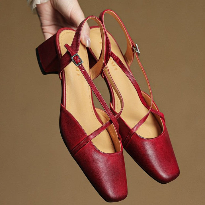 DELACROIX | Escarpins Slingback à Brides Croisées Chloé