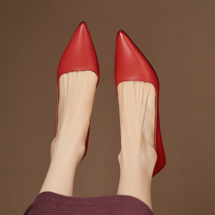 DELACROIX | Escarpins Kitten Heel en Cuir Manon