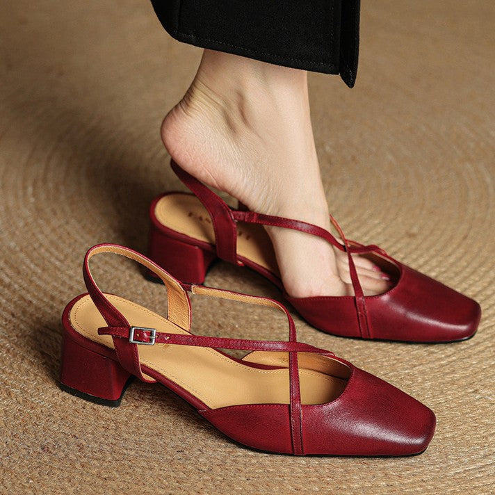 DELACROIX | Escarpins Slingback à Brides Croisées Chloé
