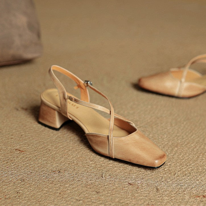 DELACROIX | Escarpins Slingback à Brides Croisées Chloé