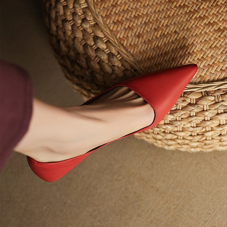 DELACROIX | Escarpins Kitten Heel en Cuir Manon