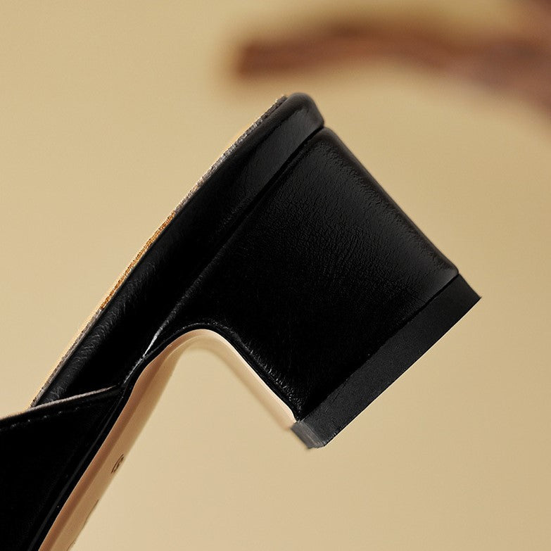 DELACROIX | Mules Pointues en Cuir Béatrice