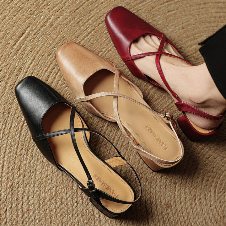 DELACROIX | Escarpins Slingback à Brides Croisées Chloé