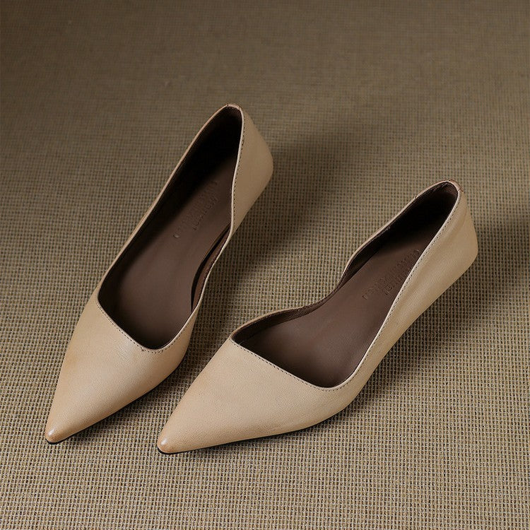 DELACROIX | Escarpins Kitten Heel en Cuir Manon