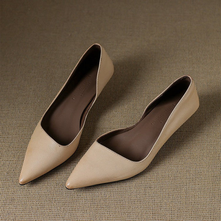 DELACROIX | Escarpins Kitten Heel en Cuir Manon