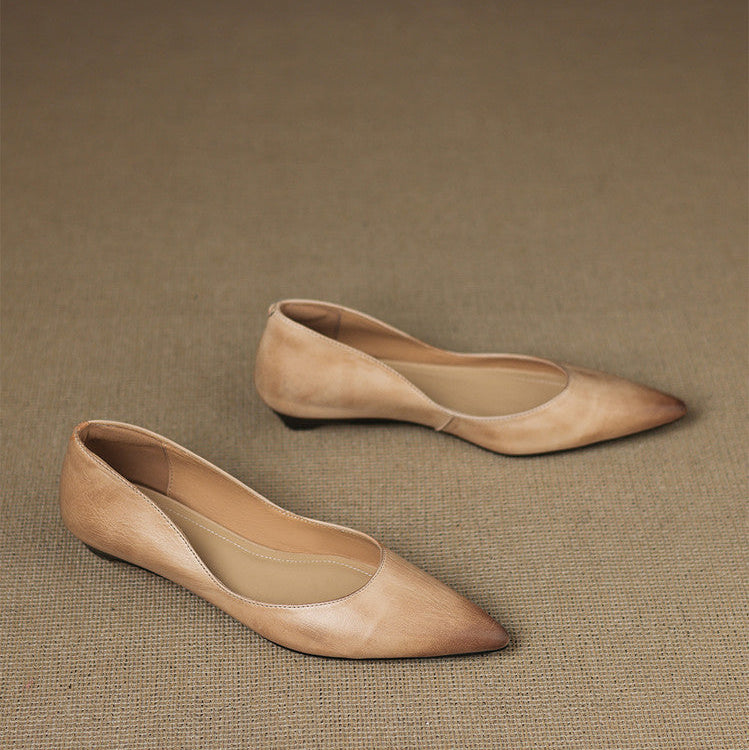 DELACROIX | Ballerines Pointues en Cuir Marie