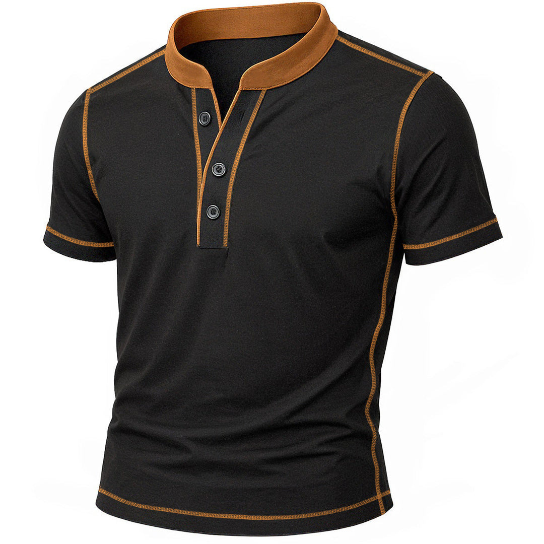 DELACROIX | CHEMISE HENLEY AVEC BORD EMBER