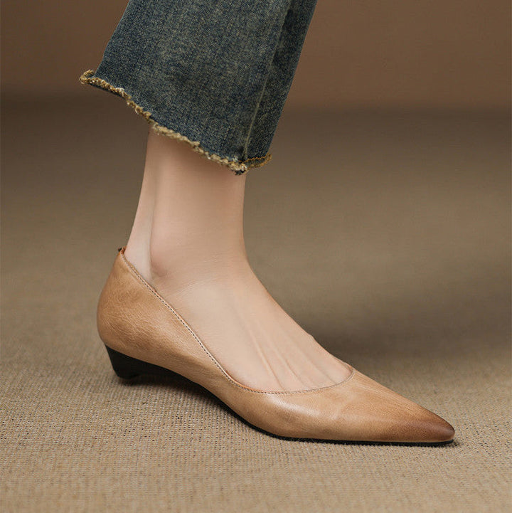 DELACROIX | Ballerines Pointues en Cuir Marie