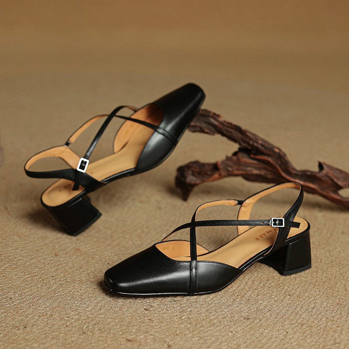 DELACROIX | Escarpins Slingback à Brides Croisées Chloé