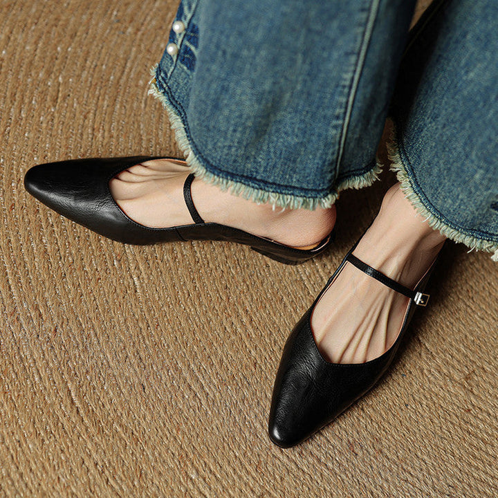 DELACROIX | Mules Babies en Cuir Souple Solange