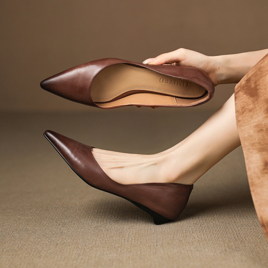 DELACROIX | Ballerines Pointues en Cuir Marie