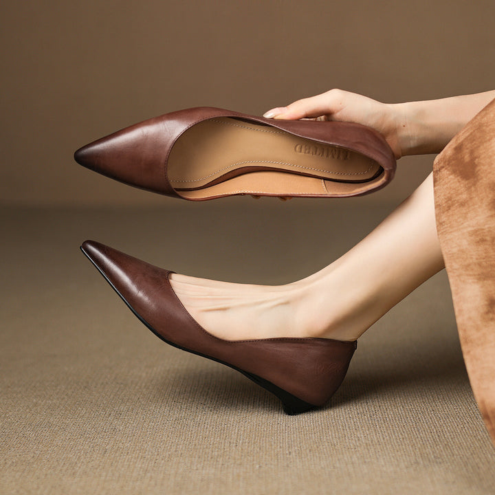 DELACROIX | Ballerines Pointues en Cuir Marie