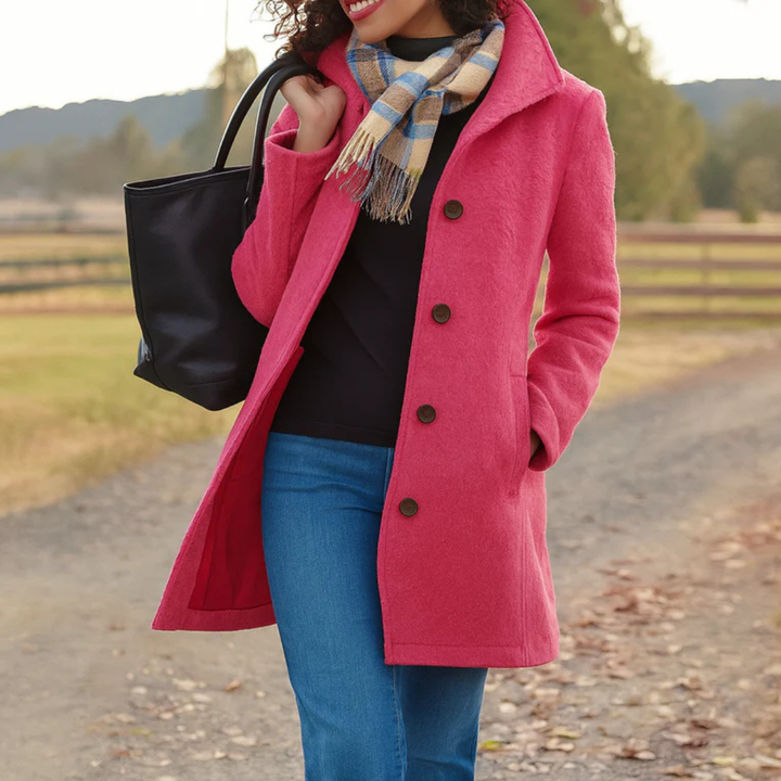 DELACROIX | Manteau Classique Boutonné Pauline