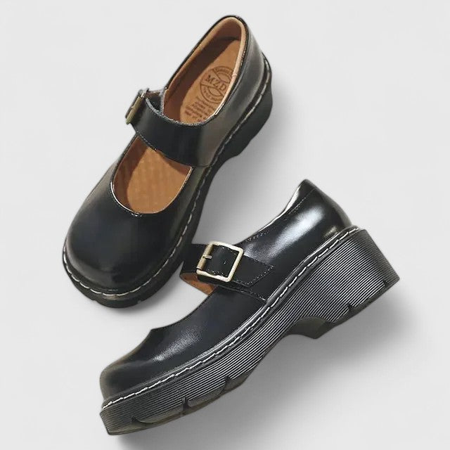 DELACROIX | Babies Plateforme Cuir Aveline