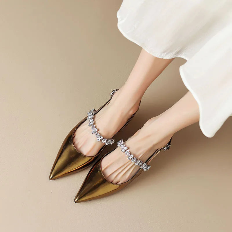 DELACROIX | Escarpins Slingback Cristal Pauline