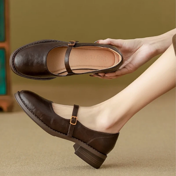 DELACROIX | Babies Cuir Talon Bas Danielle