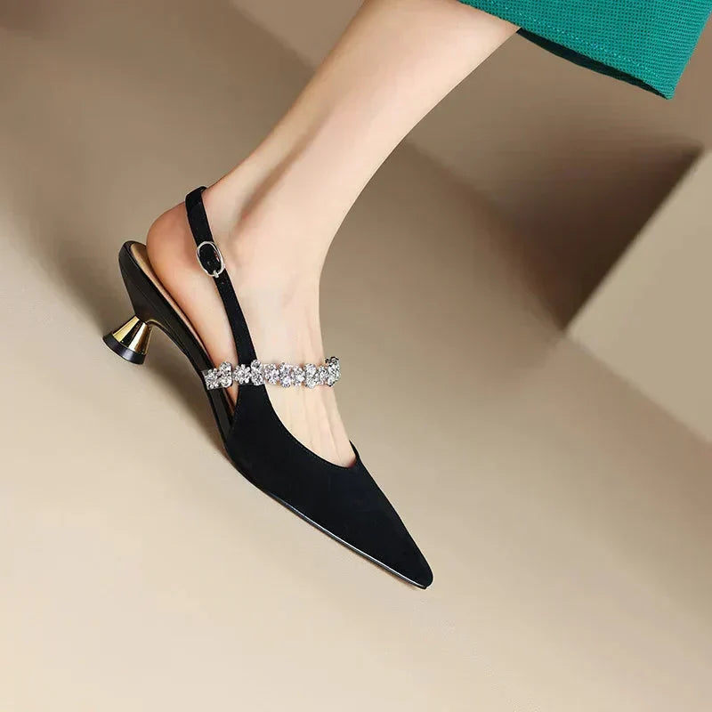 DELACROIX | Escarpins Slingback Cristal Pauline