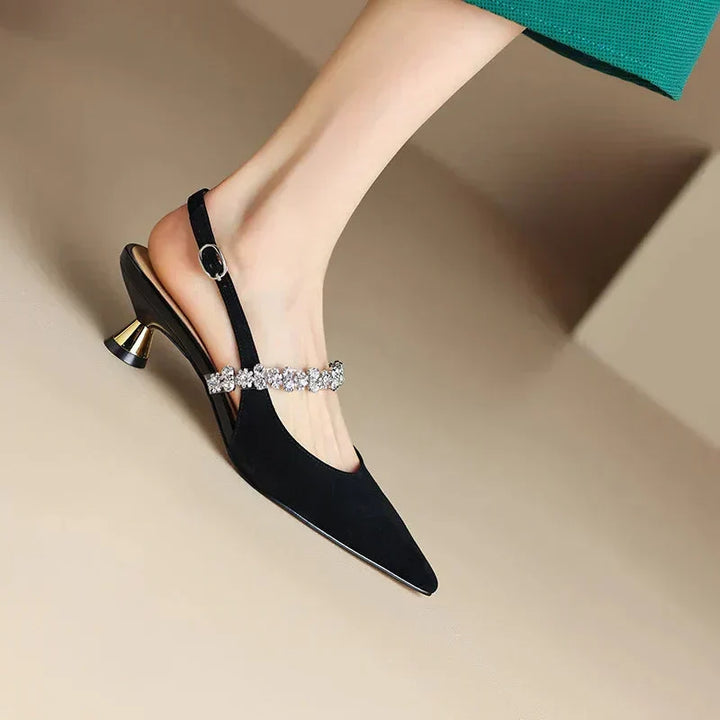DELACROIX | Escarpins Slingback Cristal Pauline
