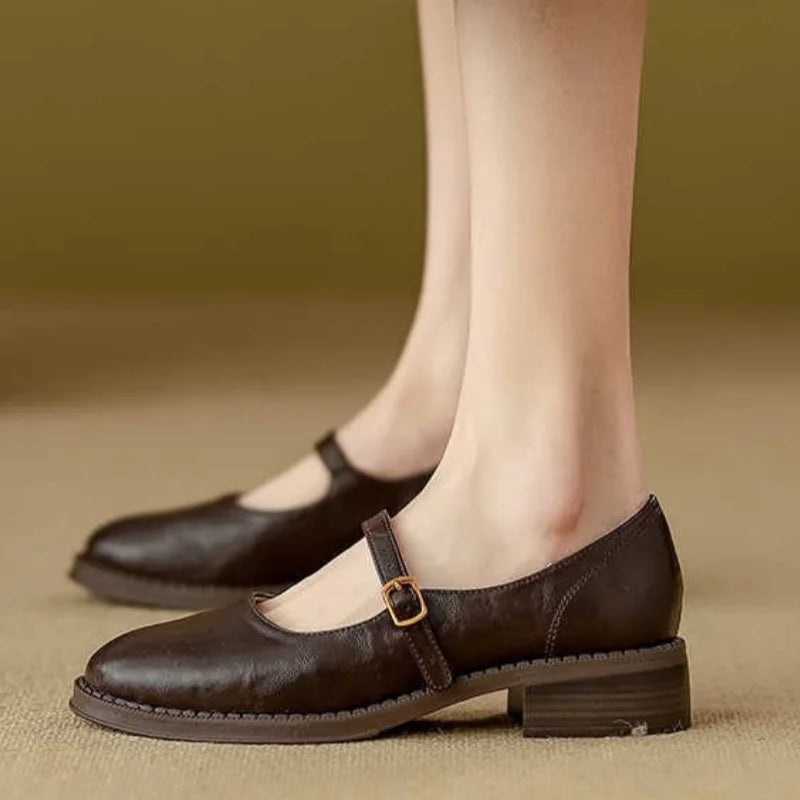 DELACROIX | Babies Cuir Talon Bas Danielle