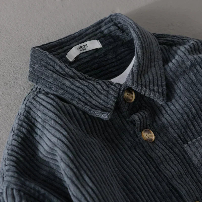 DELACROIX | CHEMISE EN VELOURS CÔTELÉ POUR HOMME