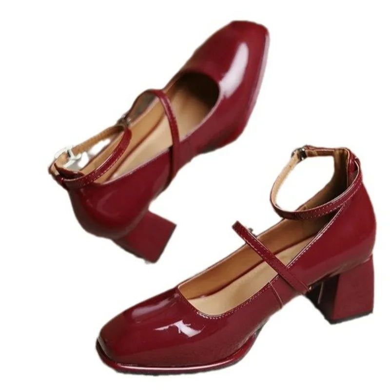DELACROIX | Escarpins Bride Cheville Vernis Charlotte