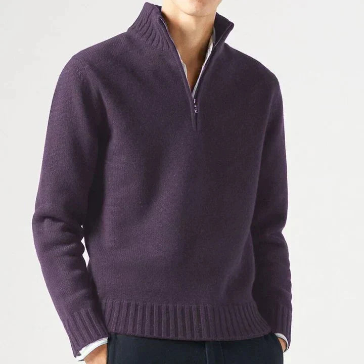 DELACROIX | DOLCEVITA EN LAINE AVEC ZIP POUR HOMME