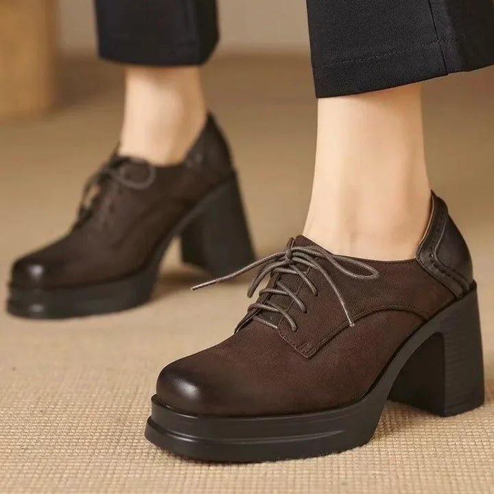 DELACROIX | Derbies Talon Plateforme Vintage Juliette