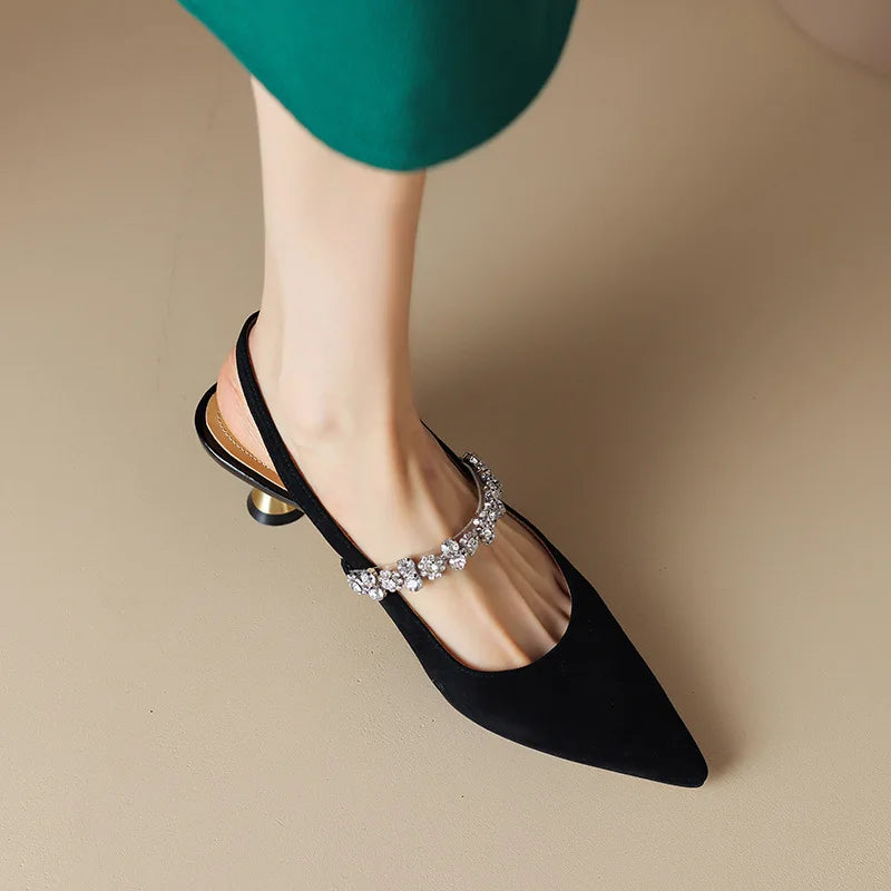 DELACROIX | Escarpins Slingback Cristal Pauline